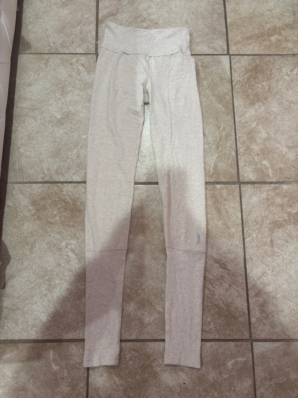 Free People Beige Leggings size small NWOT